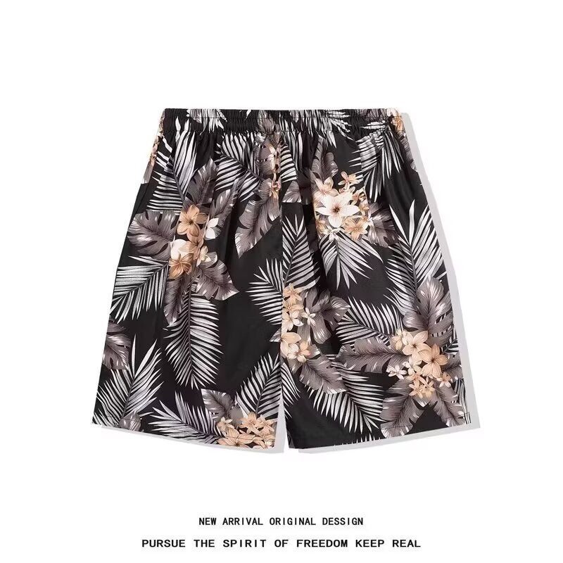 Thailand Hawaii Water Splashing Festival Beach Pants Men'S And Women'S Casual Shorts Summer Shorts Quick-Drying Shorts For Couples By The Sea - Image 4